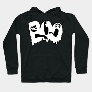 HALLOWEEN GHOSTS BOO SCARY FACES Hoodie